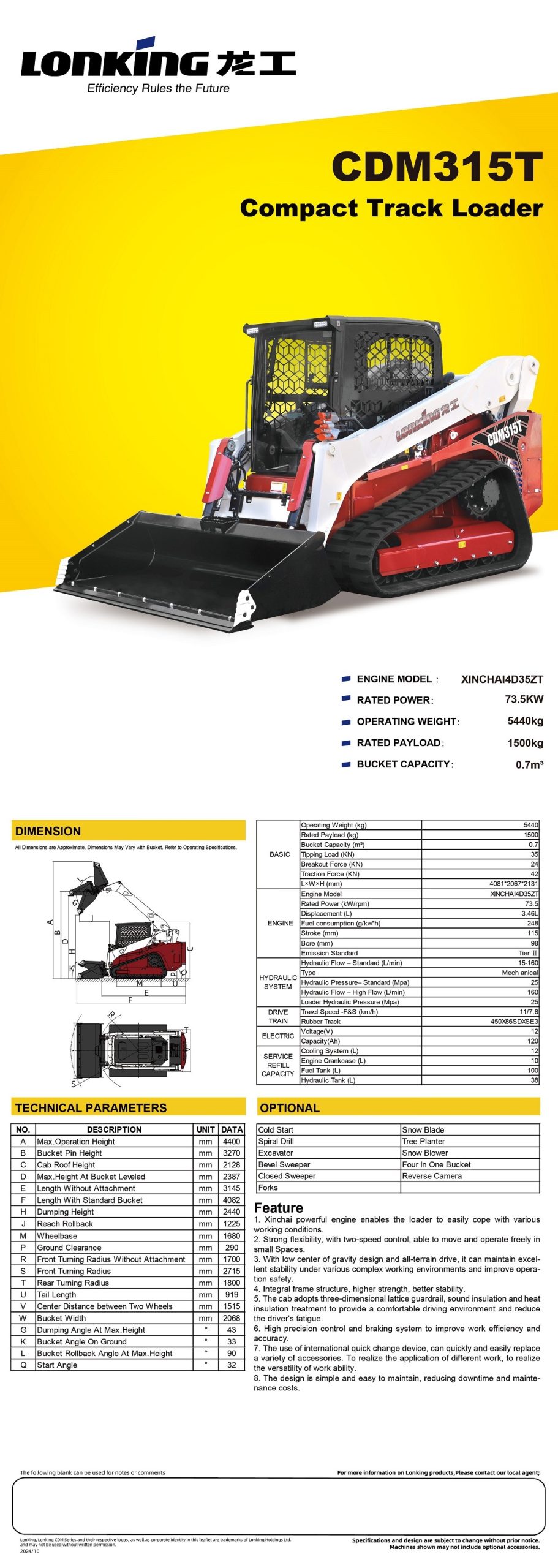 cdm315t xinchai tier 2