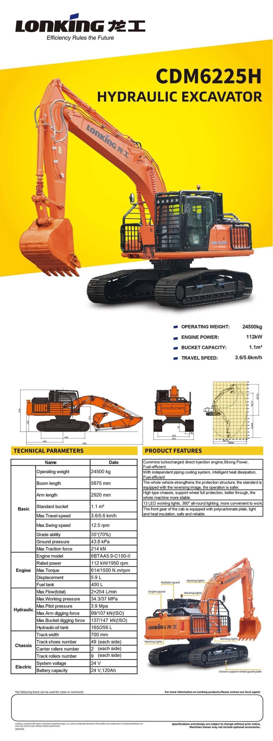 cdm6225 cummins Ⅱ, chinese hyd, for forest use